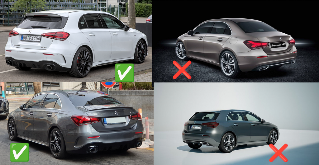 Бризковики Premium AMG / A35 (4 шт) 3