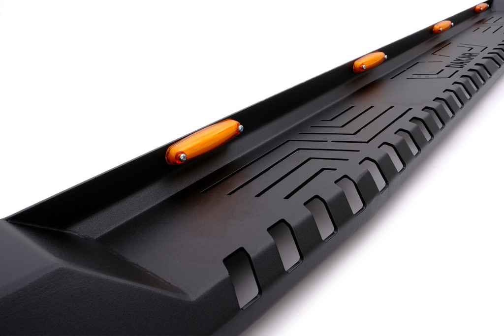 Бокові пороги Dakar V1 з LED (2015-2019, 2 шт, метал) 3