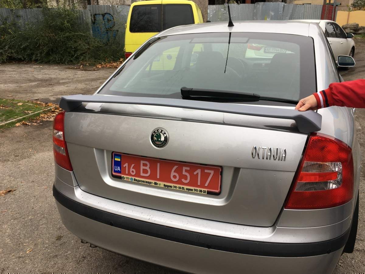 Спойлер на багажник RS Skoda Octavia A5 2004-2013 ABS пластик під фарбування 3