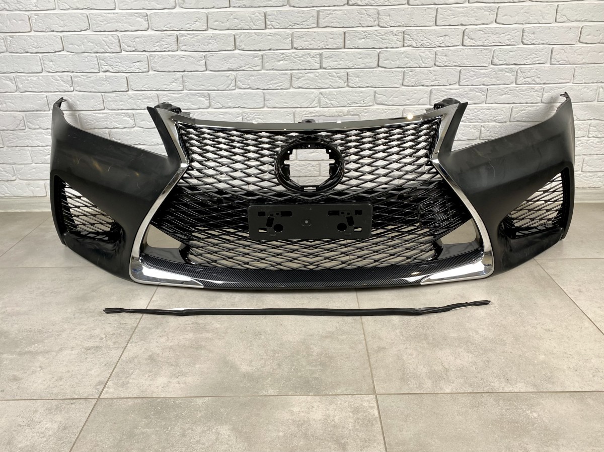 Бампер передній Lexus GS 2012-2015 у стилі GS F sport рестайлінг 2016+ (комплектний) 2
