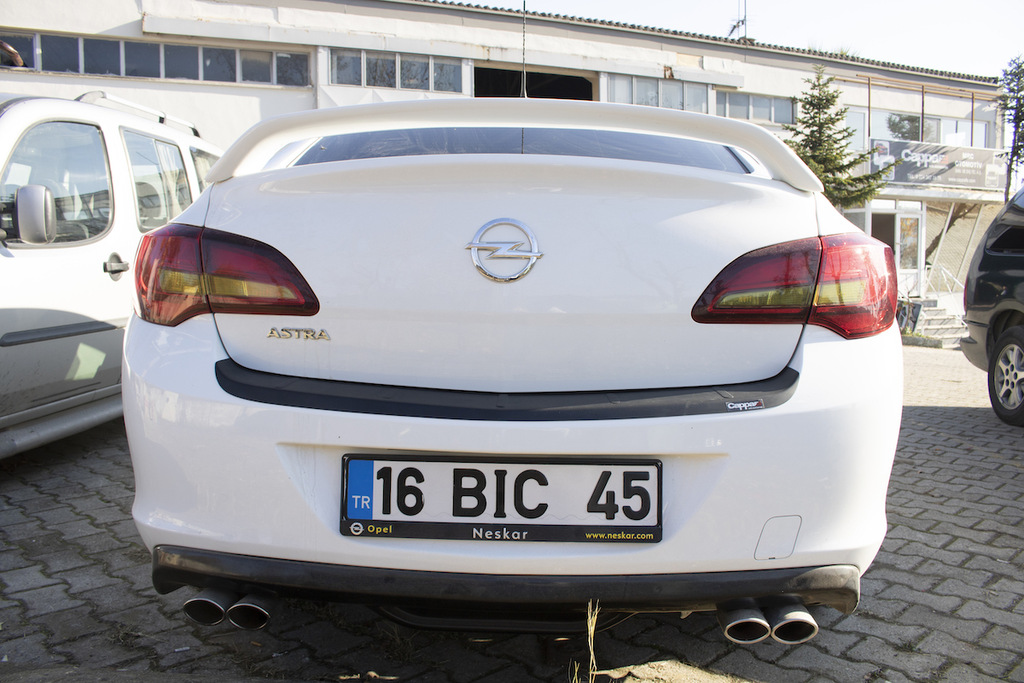 Накладка на задній бампер EuroCap (Sedan, ABS) 2