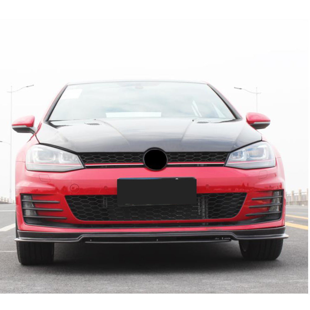 Накладка на передній бампер Lip V3 (для GTI HB 2012-2017, Карбон) 2