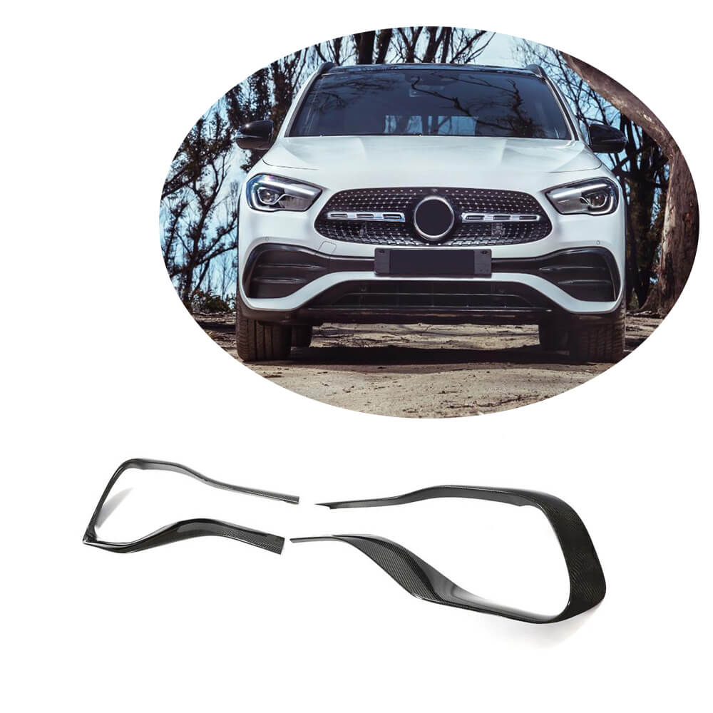 Накладки на передній бампер V2 (для AMG/AMG-Line, Карбон)