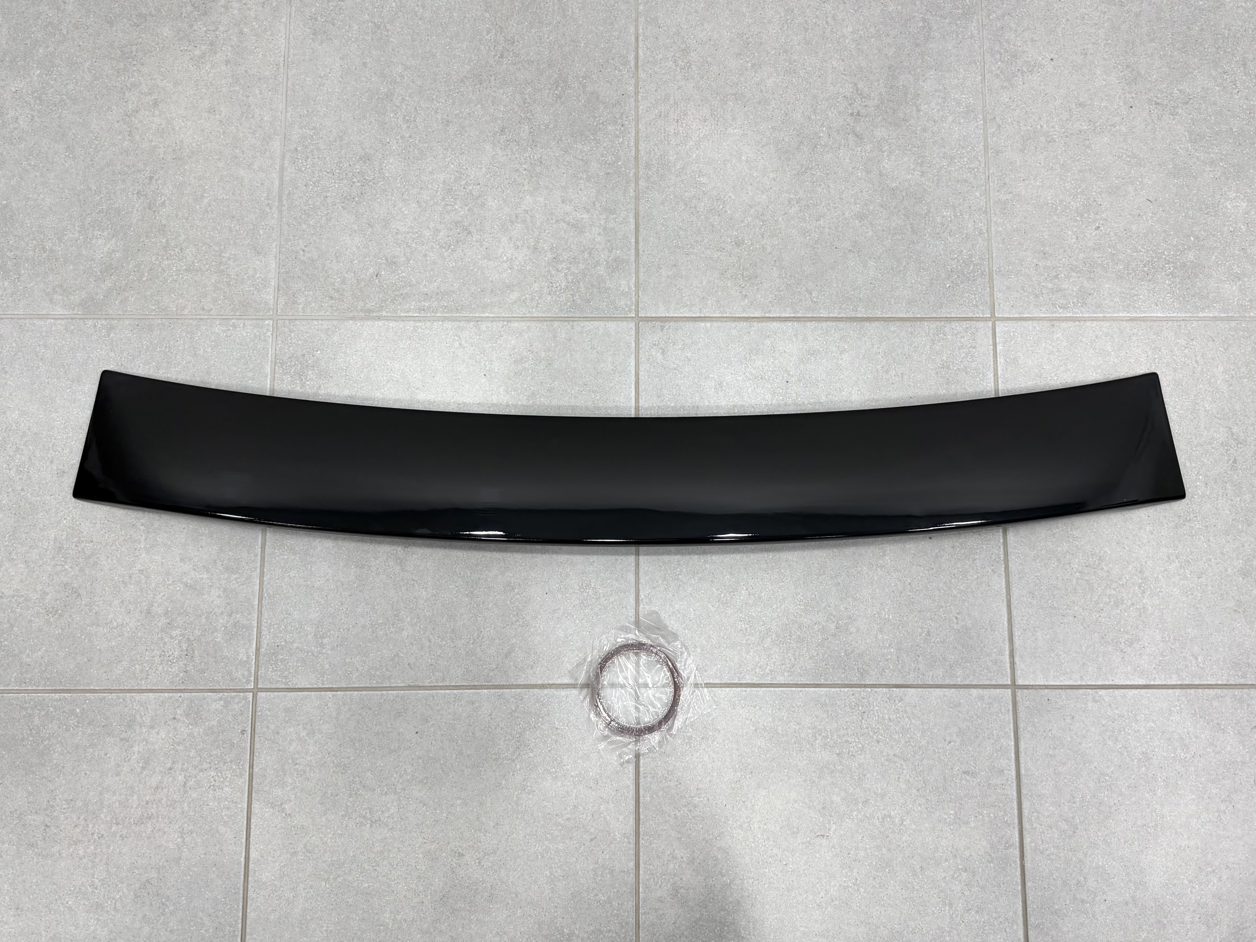 Козирок на скло Mercedes-Benz E class W212 2009-2016 ABS пластик, колір чорний глянець 2