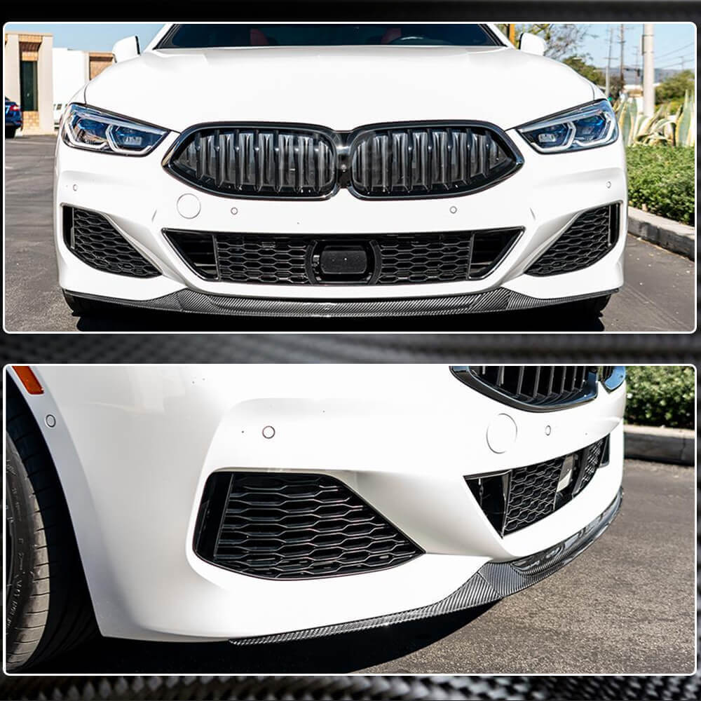 Накладка на передній бампер Lip V5 (для M-Sport, Карбон) 4