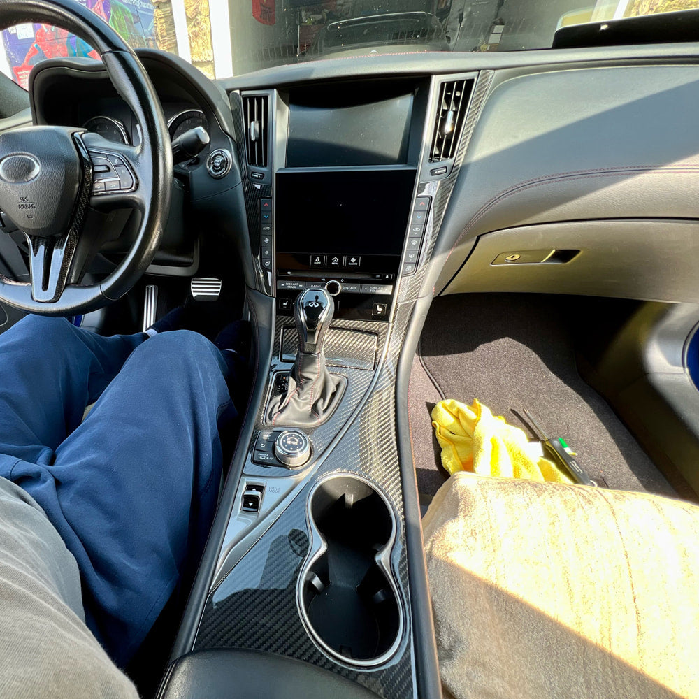 Карбонові вставки в салон (для Q50) 4