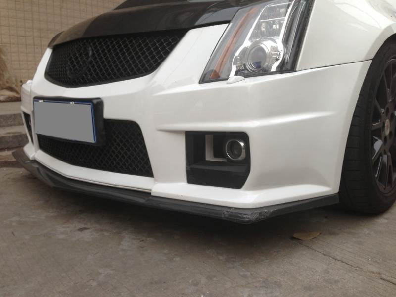 Накладка на передній бампер Lip V1 (для CTS V Coupe, Карбон) 2