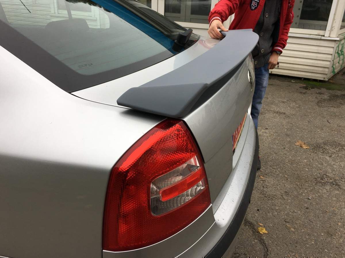 Спойлер на багажник RS Skoda Octavia A5 2004-2013 ABS пластик під фарбування 6