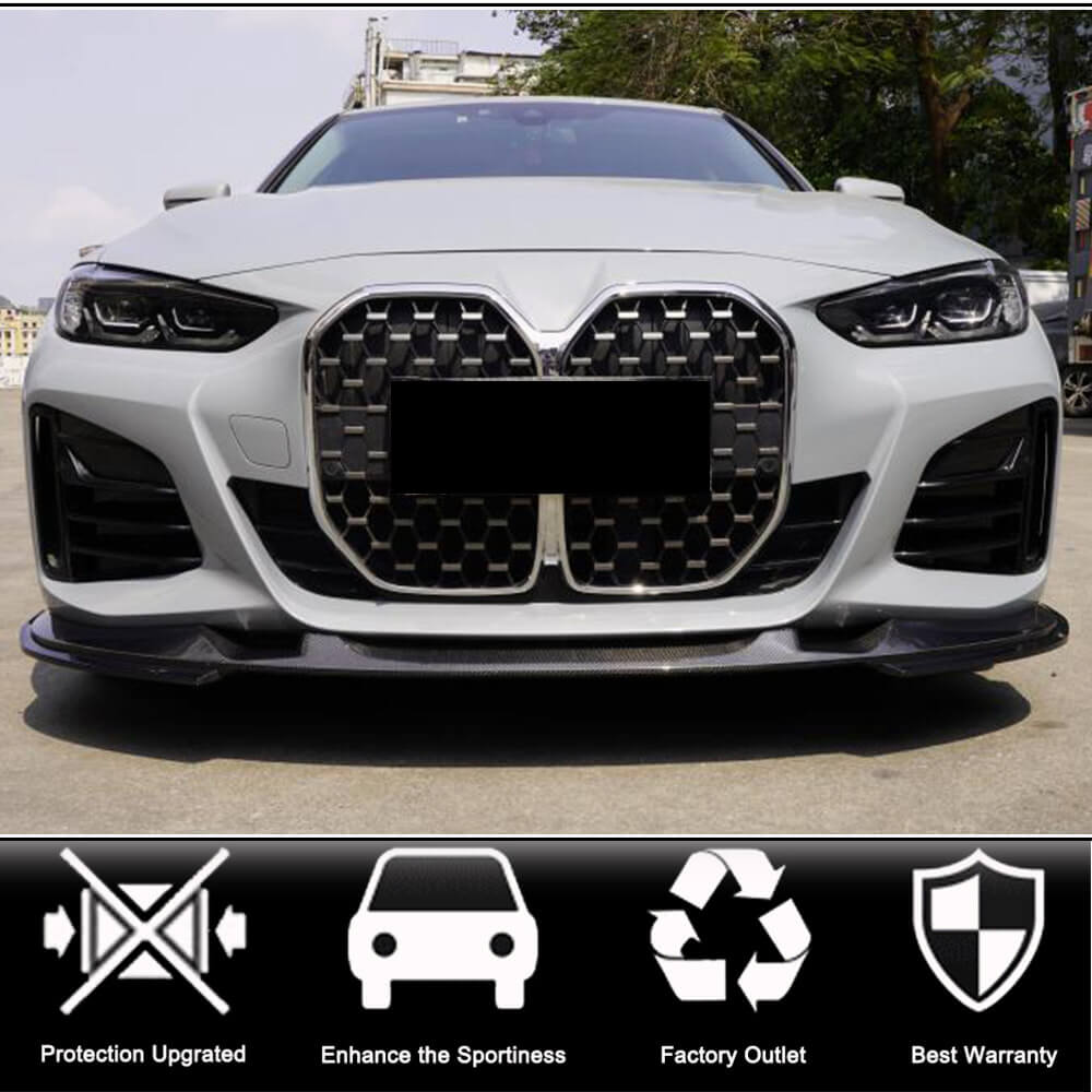 Накладка на передній бампер Lip V2 (для G26 M-Sport, Карбон) 2