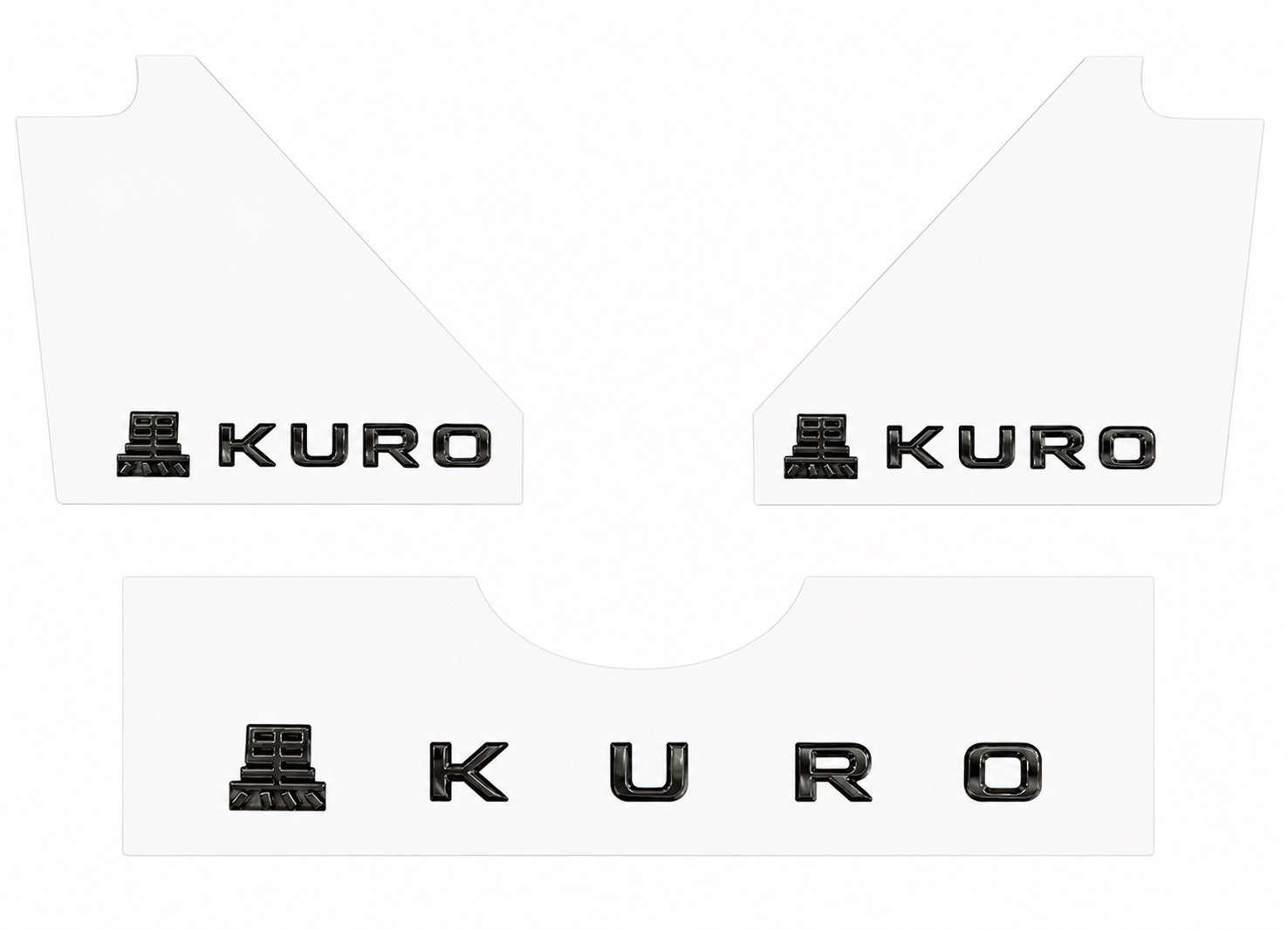 Емблема / шильдик KURO Black Edition (3 шт) 2