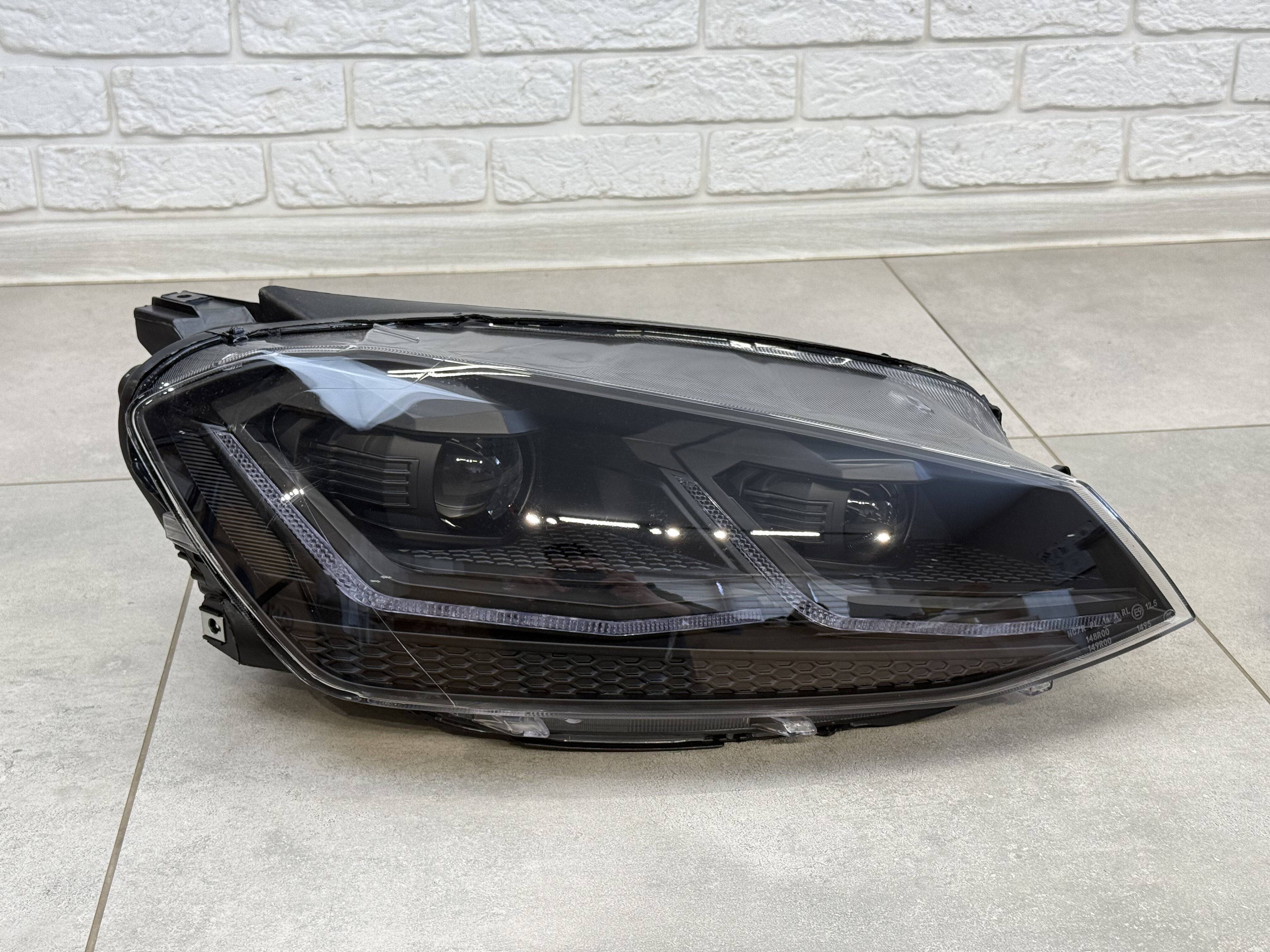 FULL LED BLACK фари Volkswagen Golf 7 2012-2016 у стилі рестайлінг 7.5 3