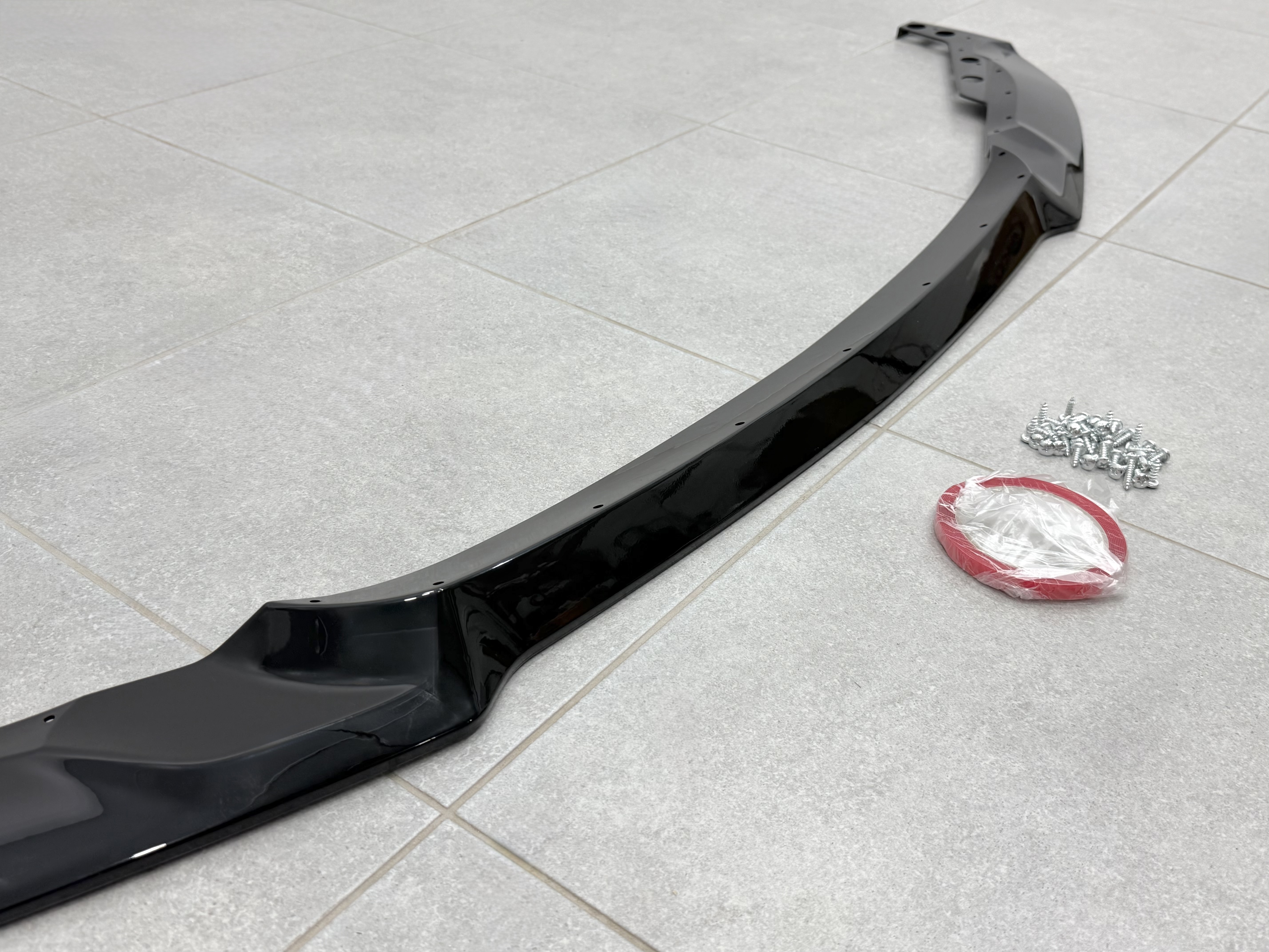 Юбка переднього бампера M4 CS для BMW 4 series F32 F33 F36 ABS пластик, чорний глянець 6