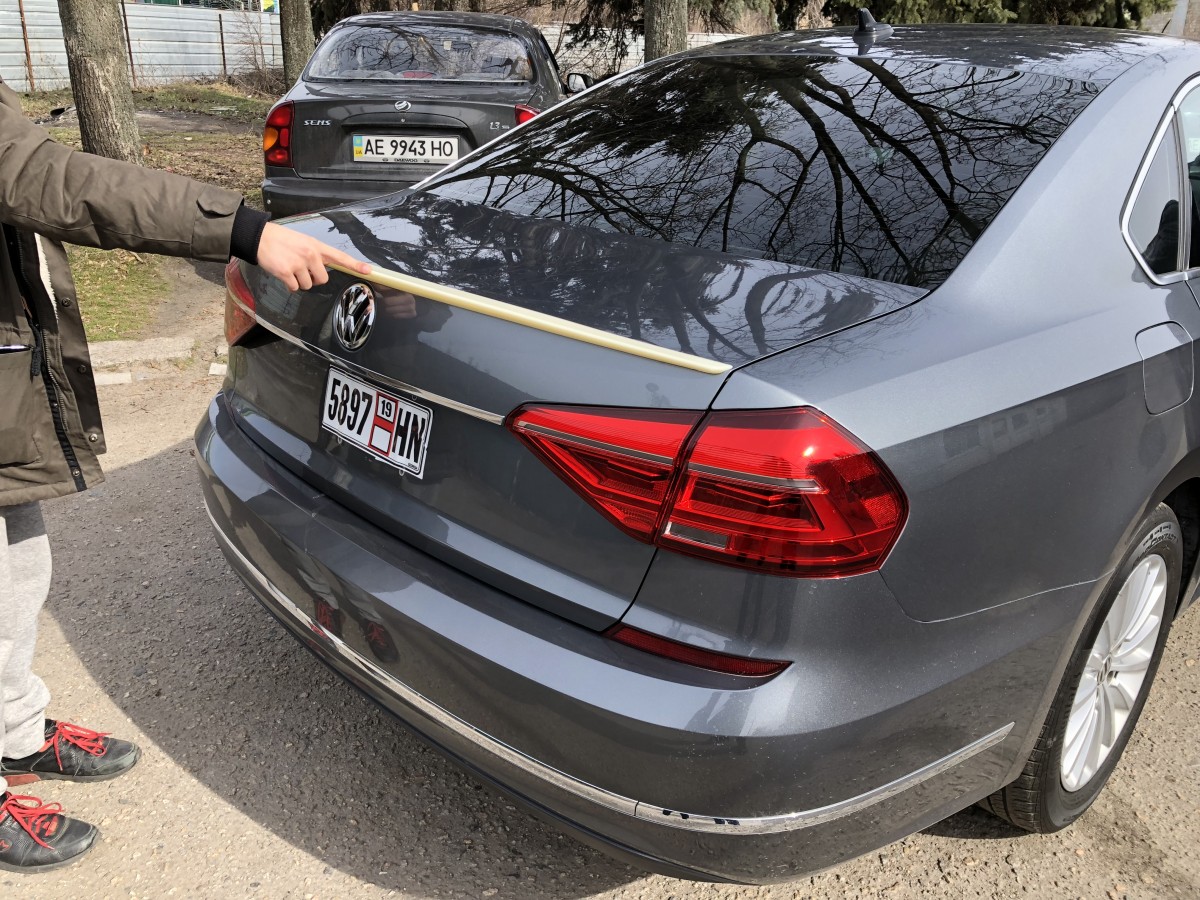 Спойлер ліп на багажник Volkswagen Passat B7 / B8 USA 2011-2019 ABS пластик під фарбування 4