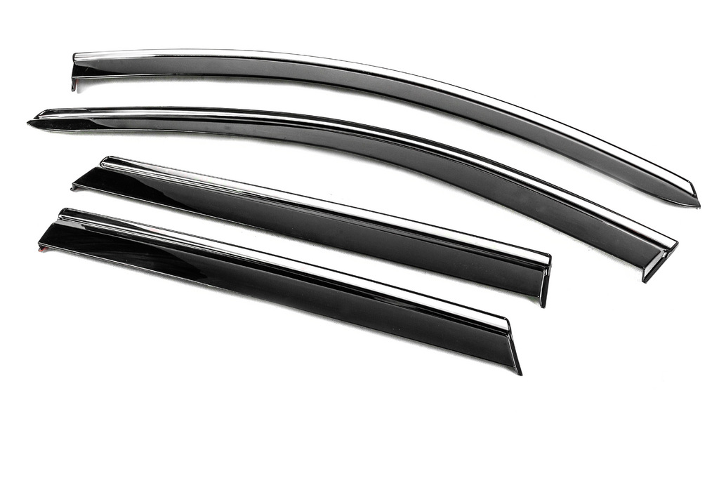 Вітровики з хромованим молдингом Niken Luxury (4 шт) 6