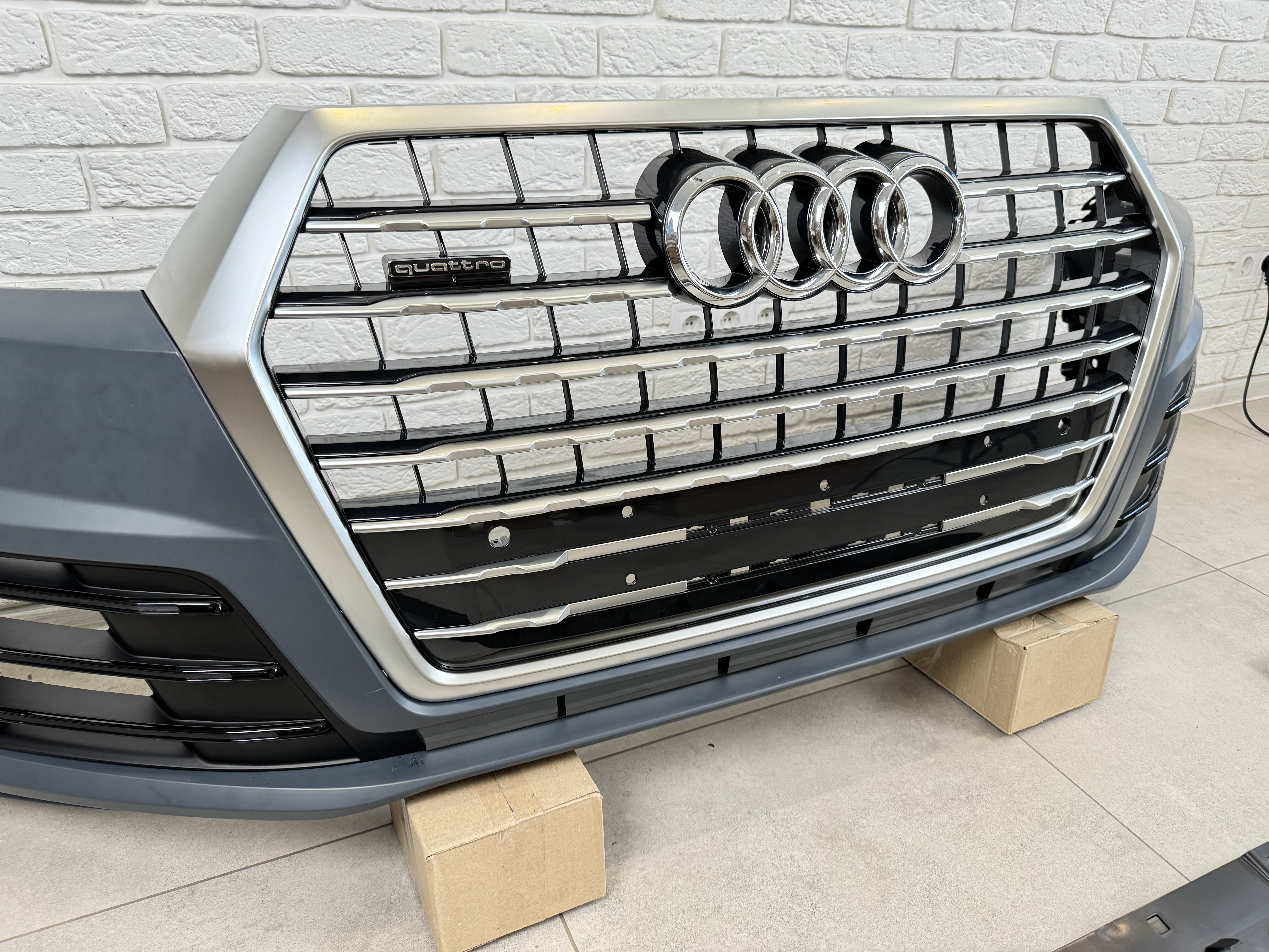 Бампер передній у зборі S-Line БЕЗ РАДАРУ Audi Q7 4M 2015-2019 4