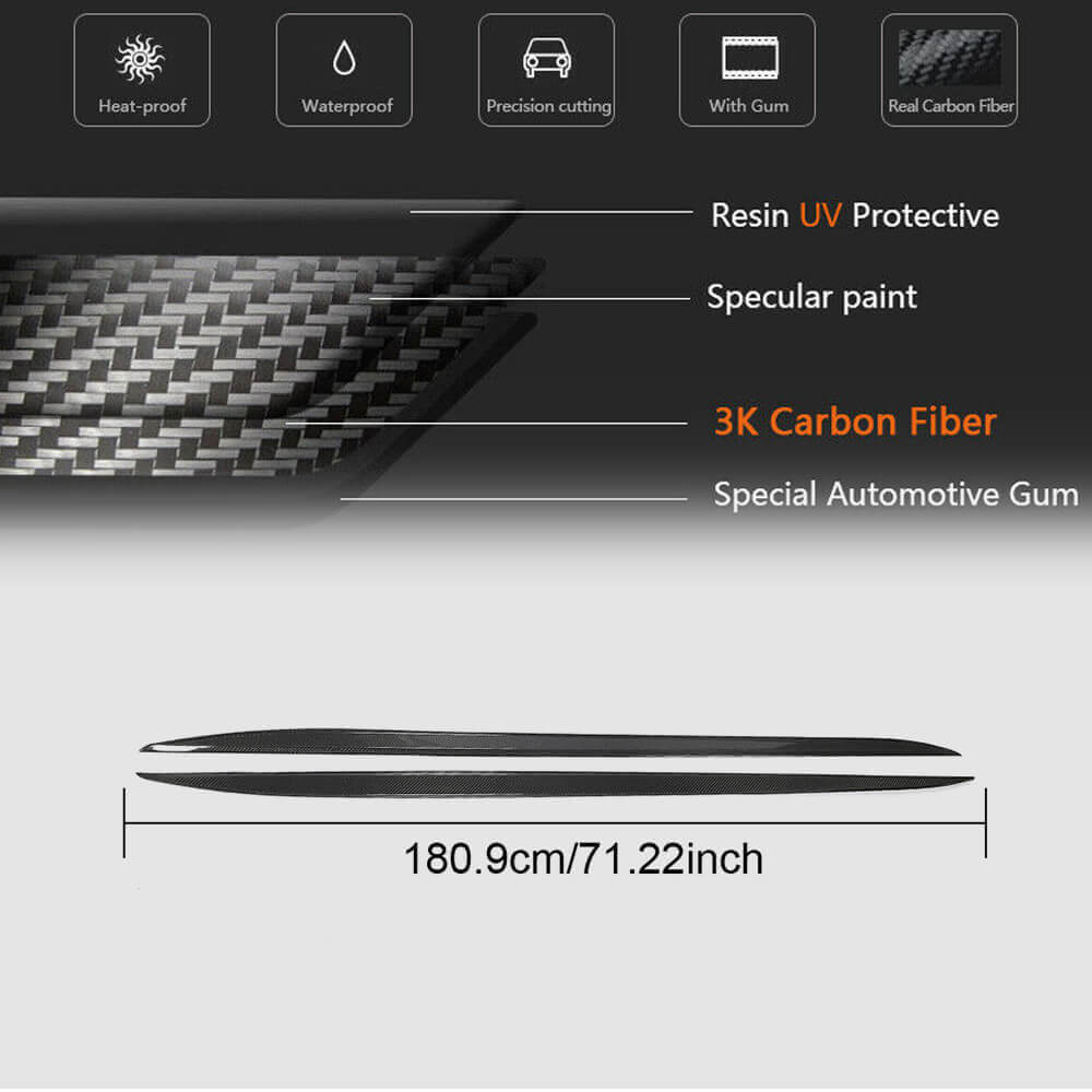 Накладки на пороги V2 (для G22/G23 M-Sport, Карбон) 5