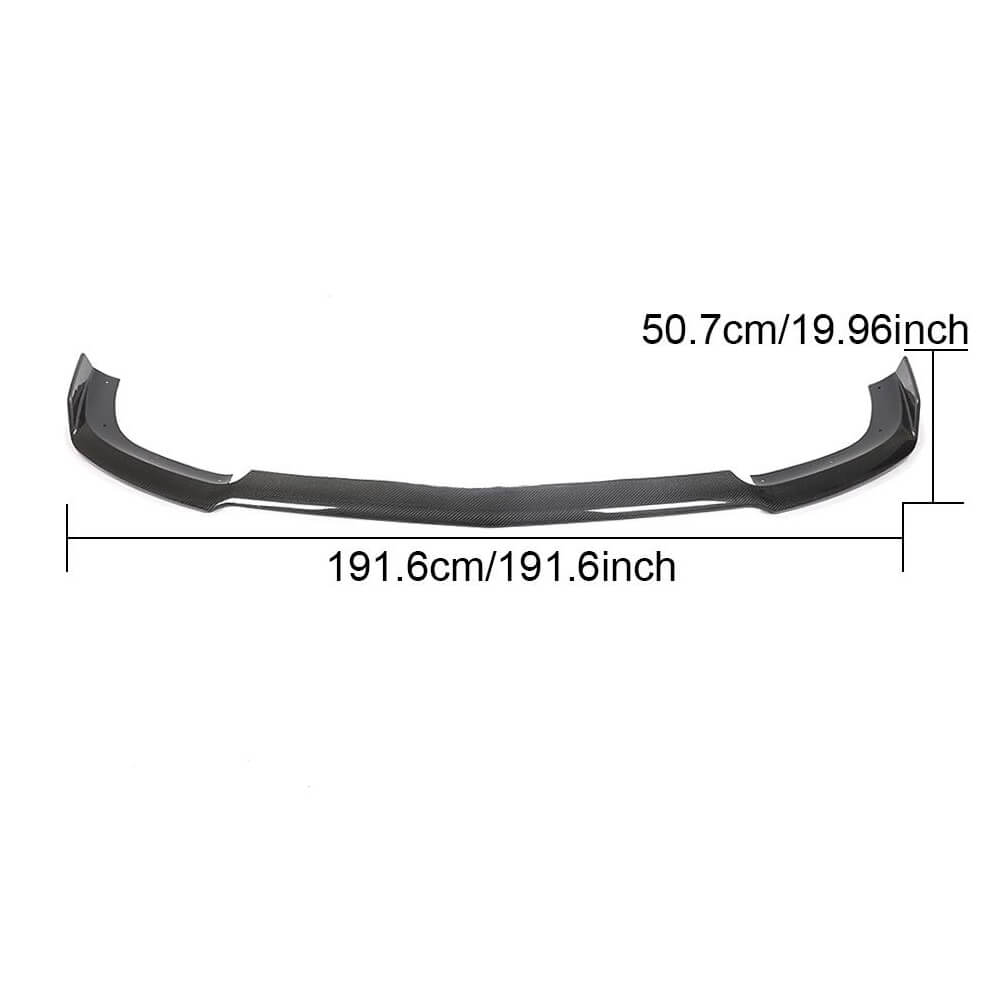 Накладка на передній бампер Lip (для GT43/GT50/GT53 2018-2022, Карбон) 6