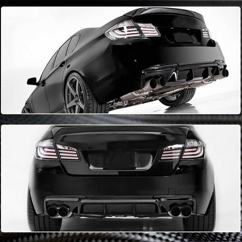Дифузор заднього бампера V3 (для F10 M-Sport, Карбон) 3