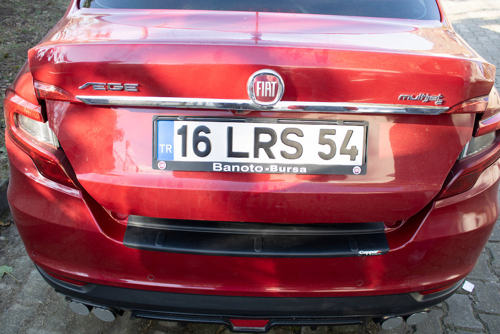 Накладка на задній бампер EuroCap (Sedan, ABS) 4