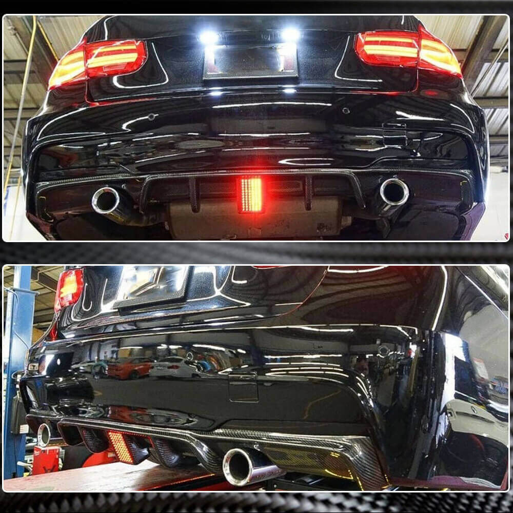 Дифузор заднього бампера V2 (для F30 M-Sport, Карбон) 3