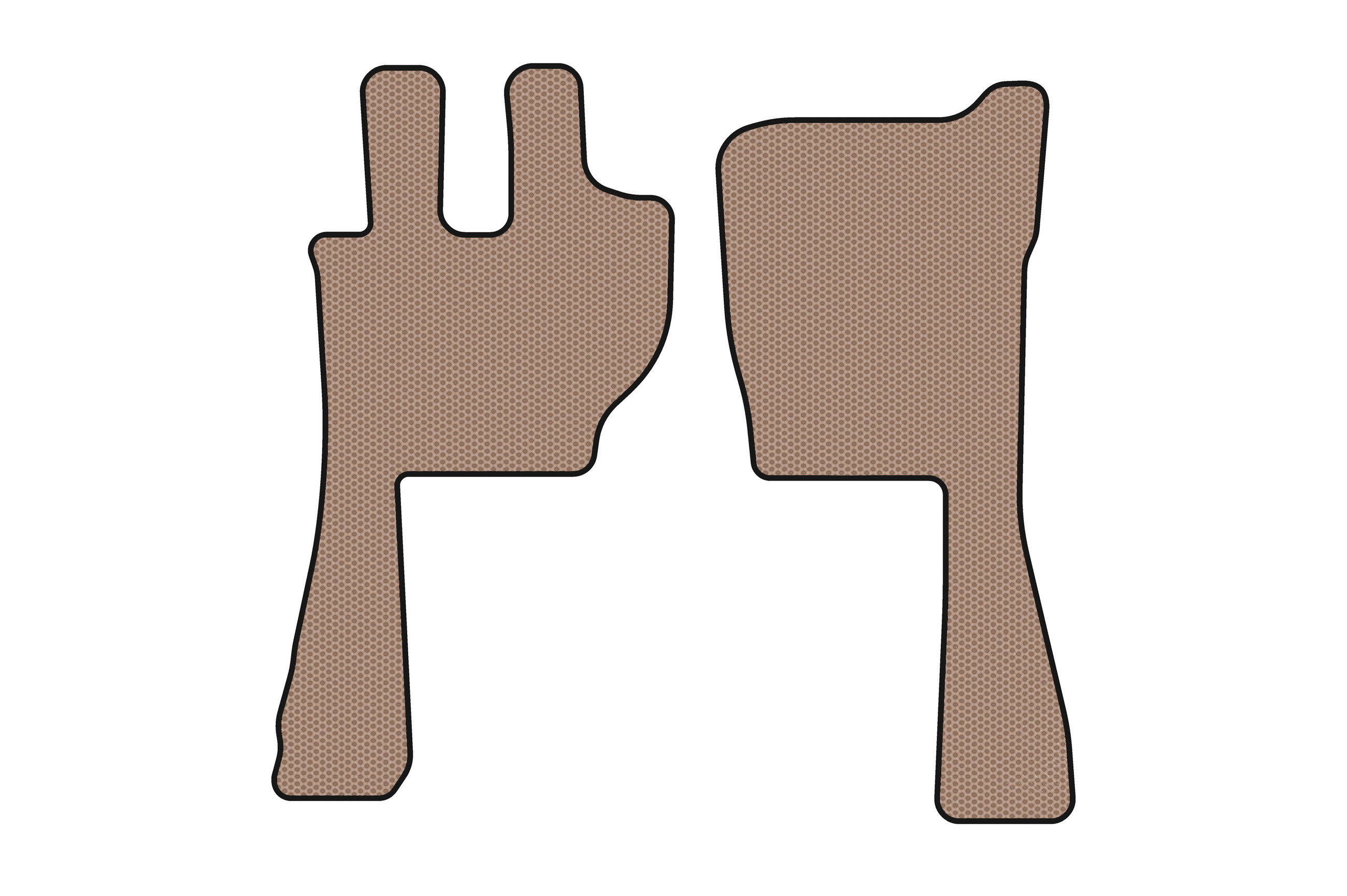 Гумові килимки Carsuit (Бежевий)