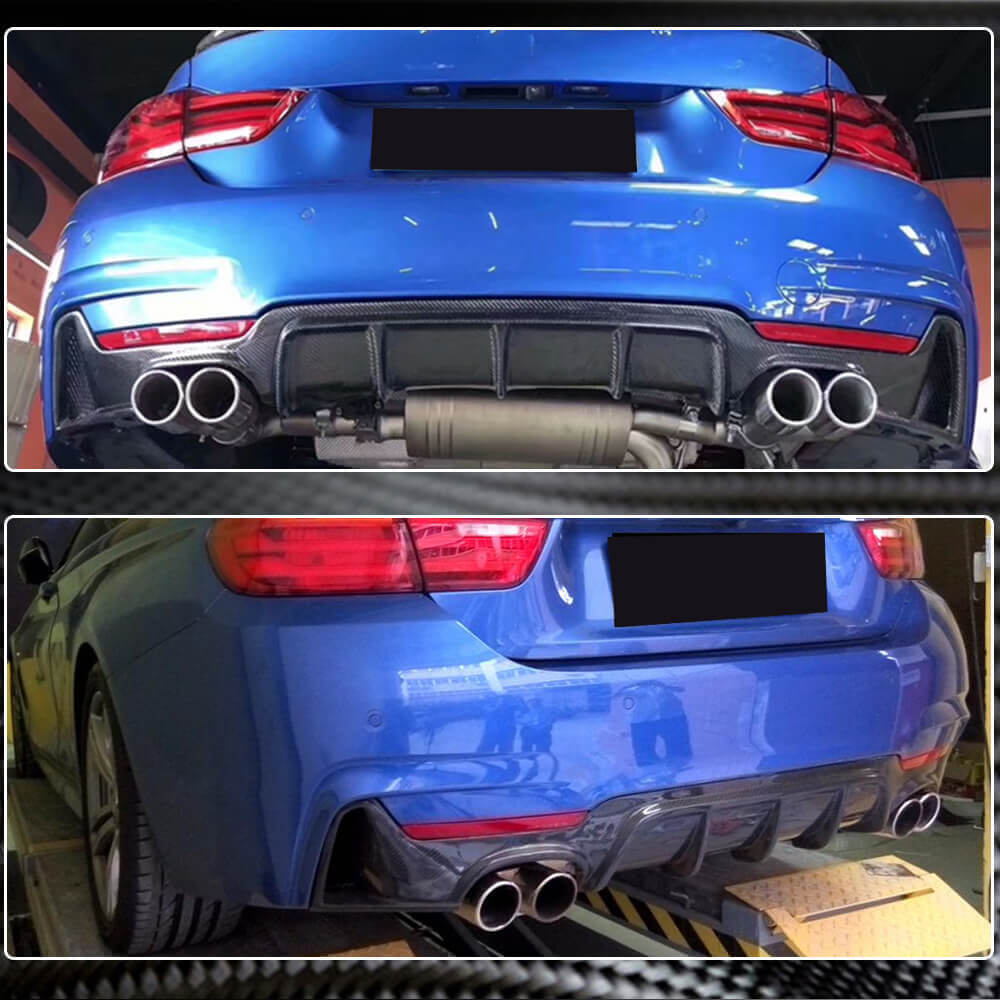 Дифузор заднього бампера V1 (для M-Sport, Карбон) 3