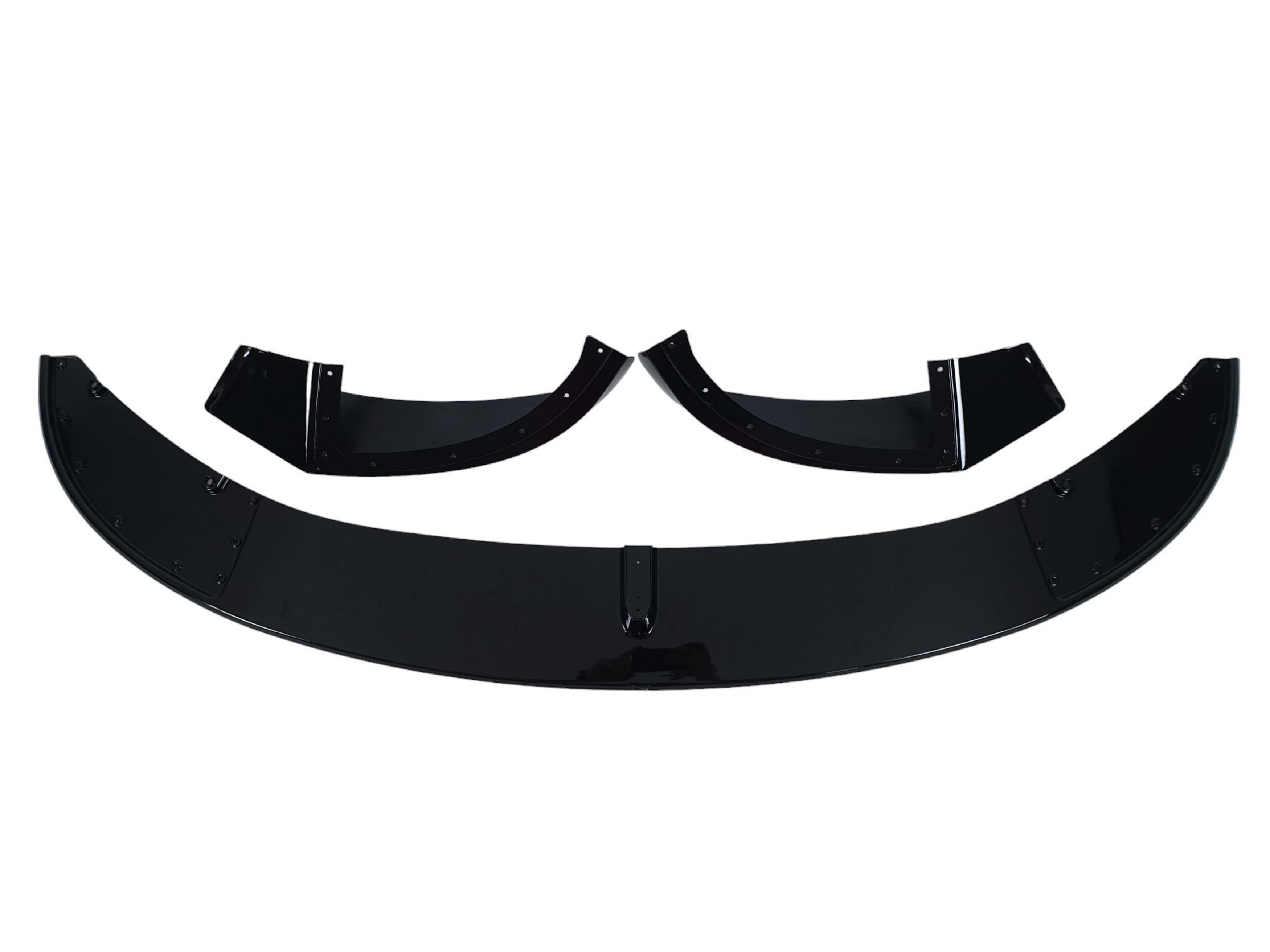 Губа (переднього бампера) Чорний глянець (M-Performance) V2 на BMW 4 Series F32 / F33 2013-2020 року 4
