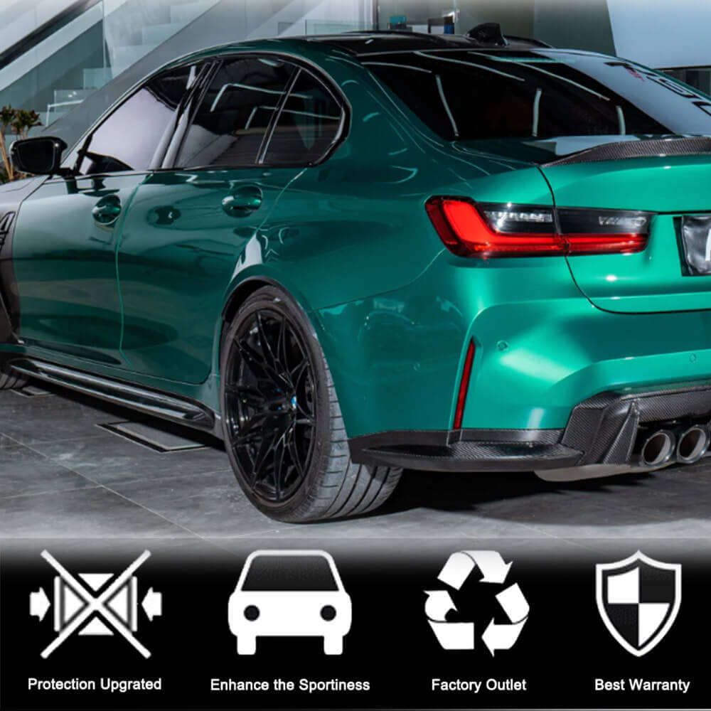 Накладки на пороги V4 (для G80, Карбон) 2
