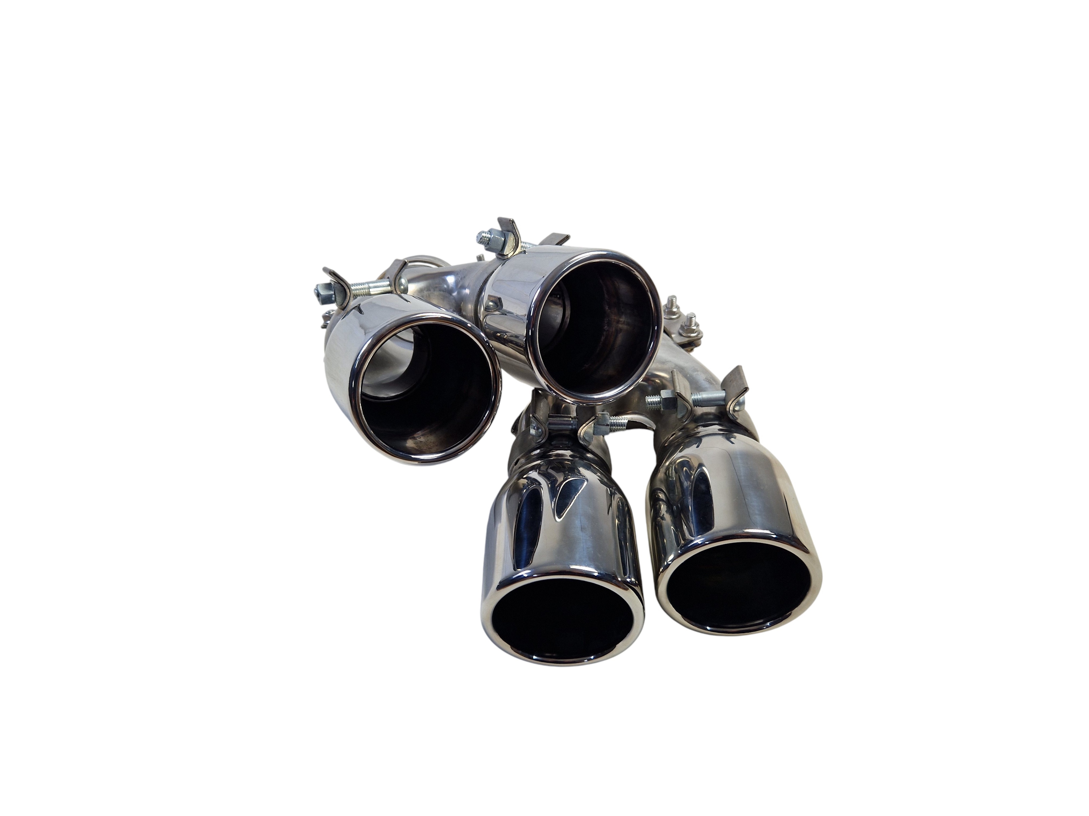 Насадки на вихлоп Chrome (стиль M5 F90) на BMW 5 Series G30 / G31 2017-2020 року 3