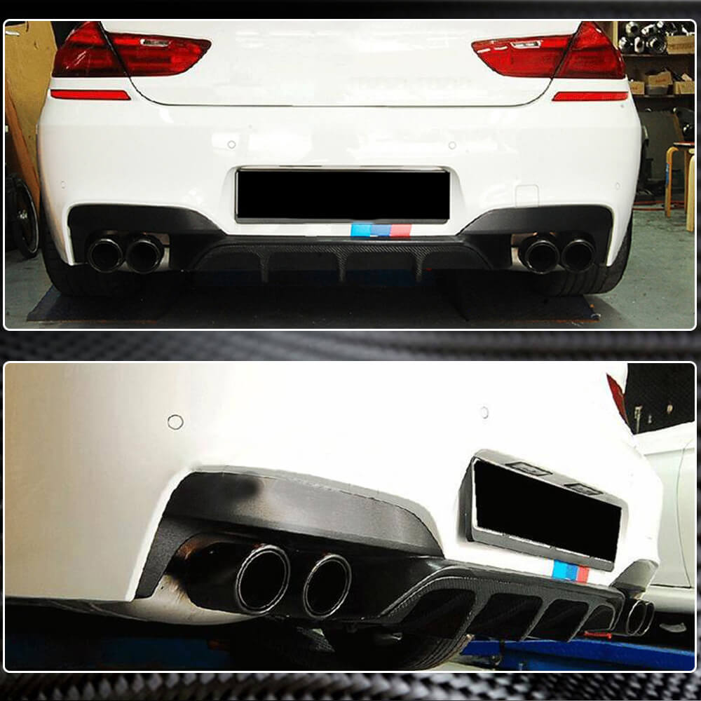 Дифузор заднього бампера V2 (для M6, Карбон) 3