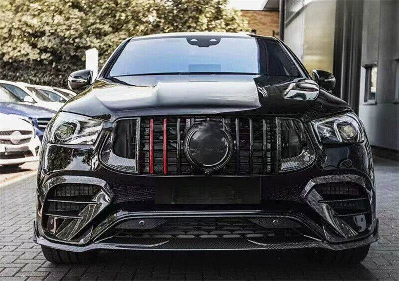 Накладки на передній бампер (GLE63 AMG, Карбон) 4