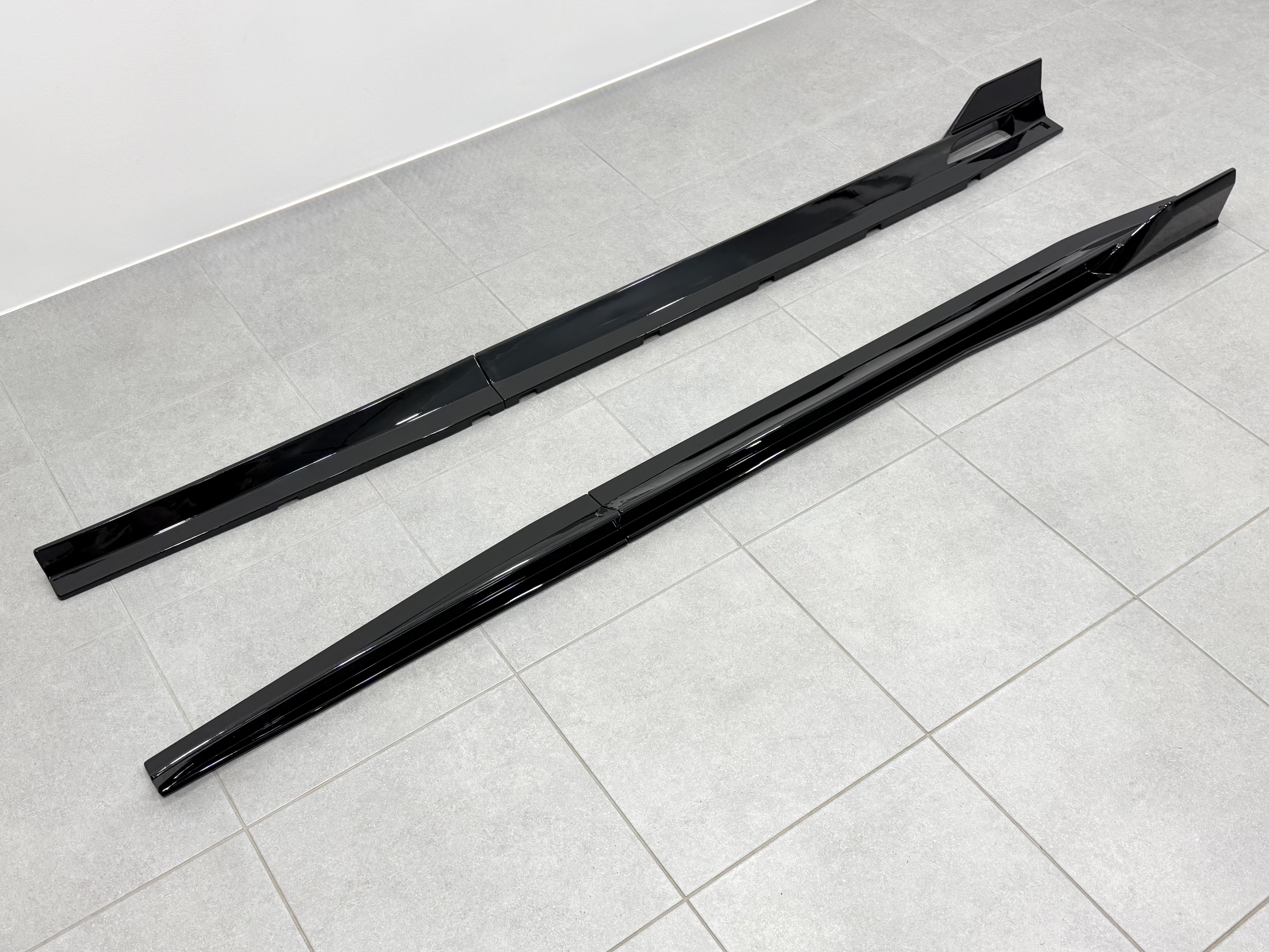 Леза під пороги Paradigm довгі BMW X5 G05 F95 2018 - 2шт. ABS чорний глянець 5