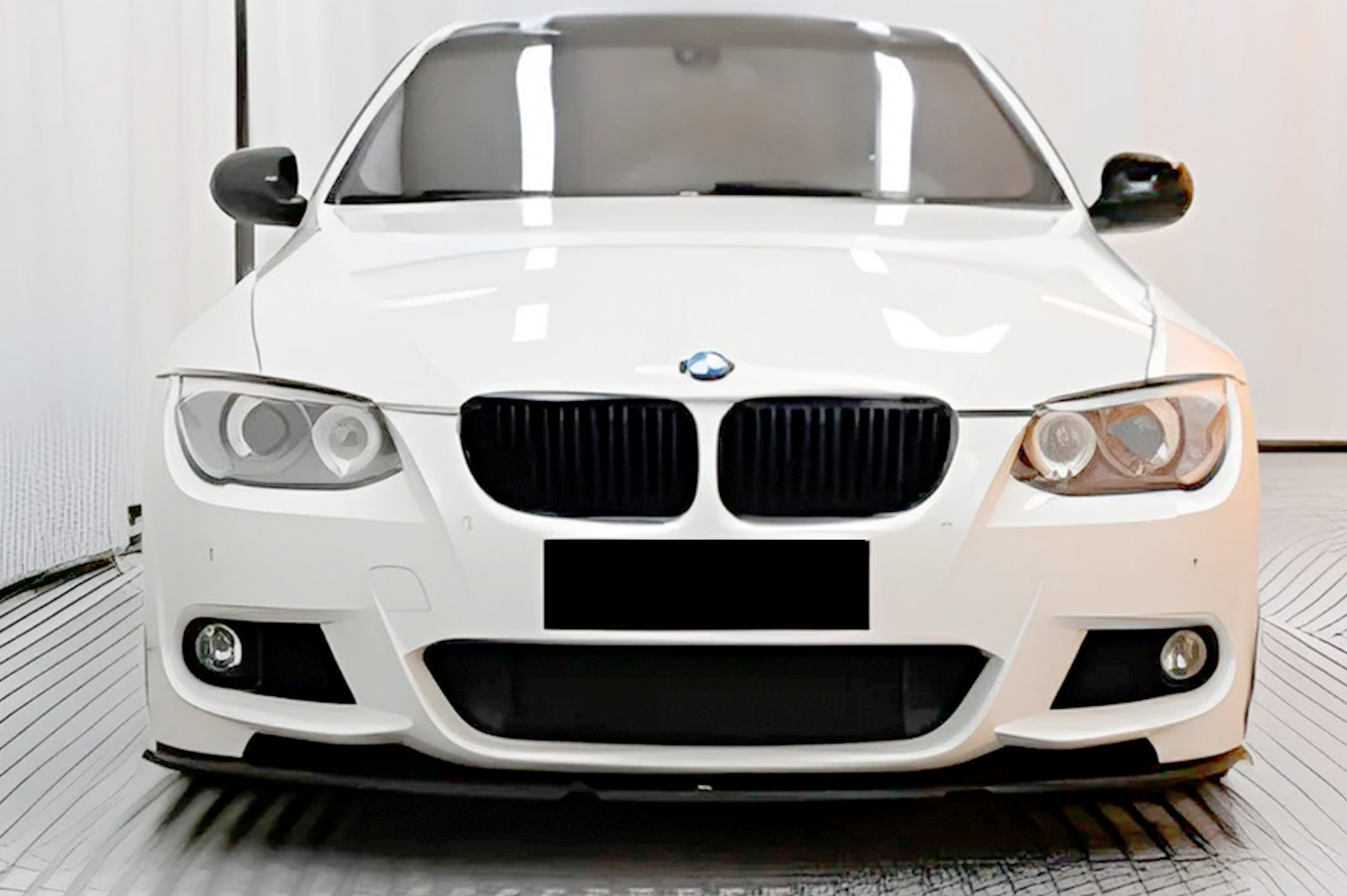 Передня Lip накладка (для M-Sport 2010-2013, чорний глянець)